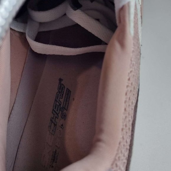 Skechers Bobs Sport Arc Waves Shoes Womens Sz 11 White Pink Athletic Trainers - Picture 9 of 9